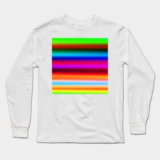 colorful rainbow abstract texture art Long Sleeve T-Shirt